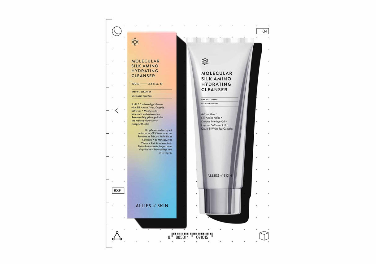 ALLIES OF SKIN | Molecular Silk Amino Hydrating Cleanser - InternationalCosmetic