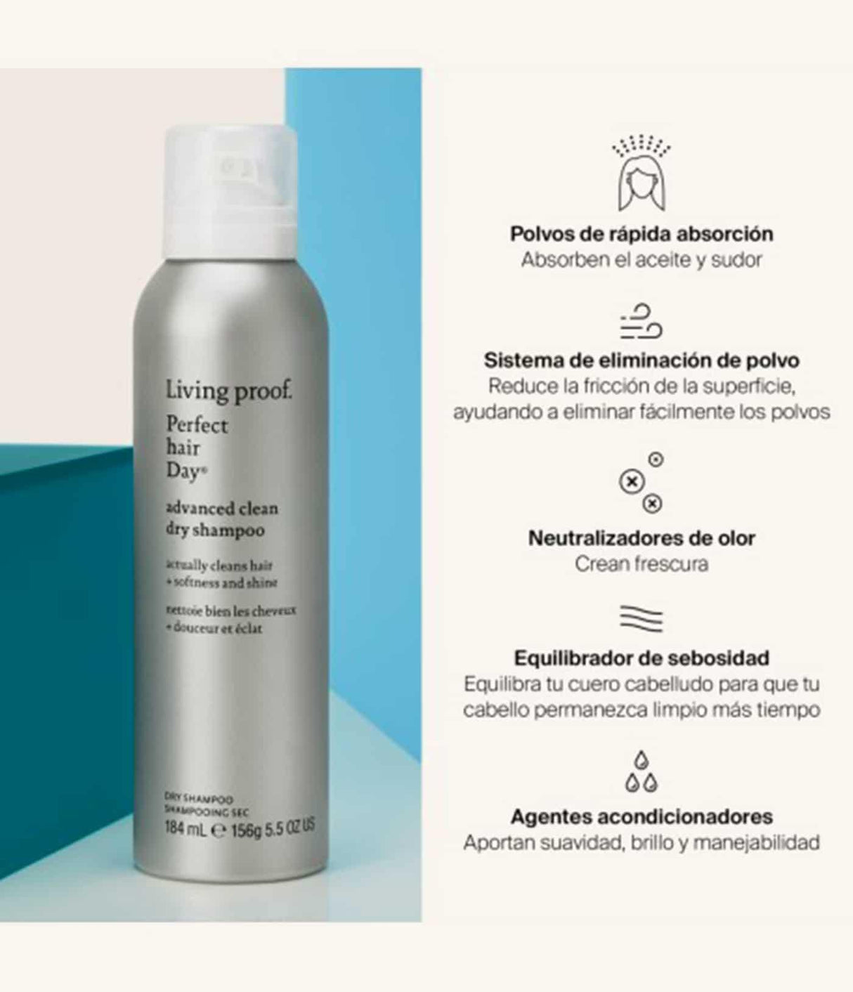 LIVING PROOF | Perfect Hair Day Advanced Clean Dry Shampoo - 198ml - InternationalCosmetic