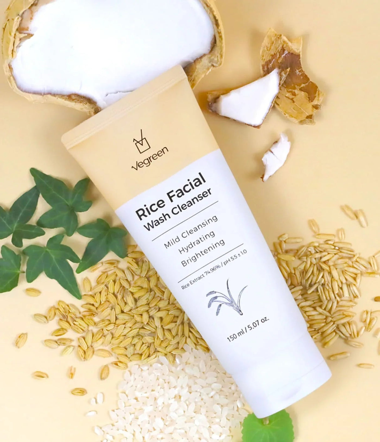 VEGREEN | IRice Facial Wash Cleanser - InternationalCosmetic