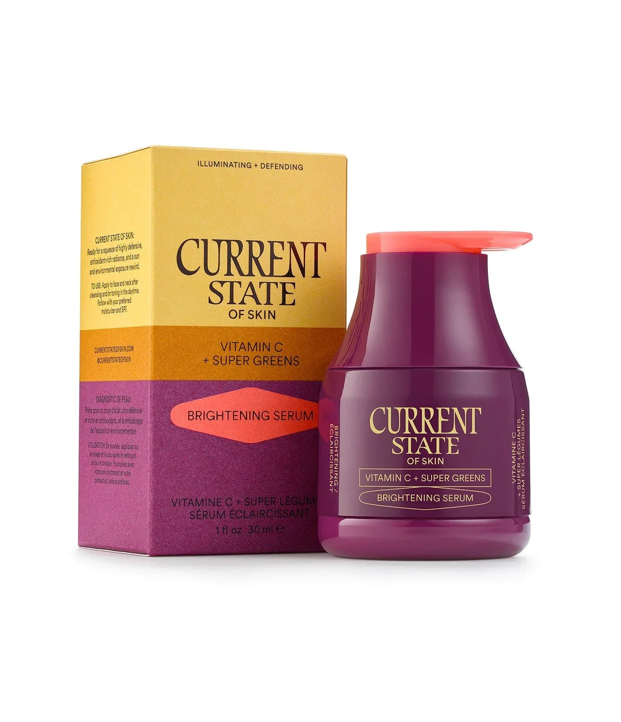 CURRENT STATE | Vitamin C + Super Greens Brightening Serum (OUTLET) - 30ml - InternationalCosmetic