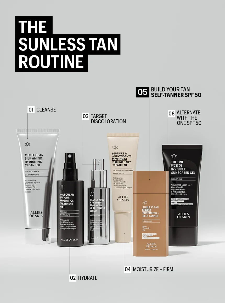 ALLIES OF SKIN | Sunless Tan SPF 50 Daily Self Tanner - 50ml - InternationalCosmetic