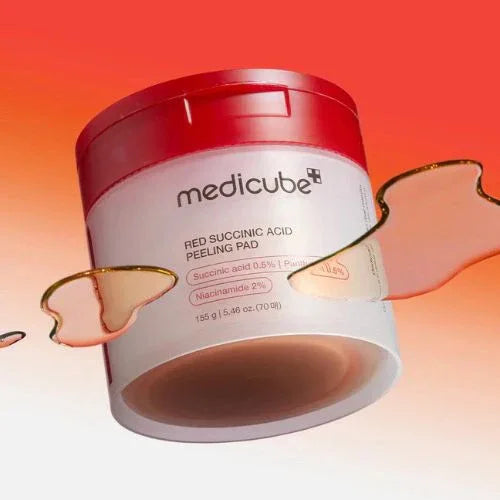 MEDICUBE | Red Succinic Acid Peeling Pad - 70 ud - InternationalCosmetic
