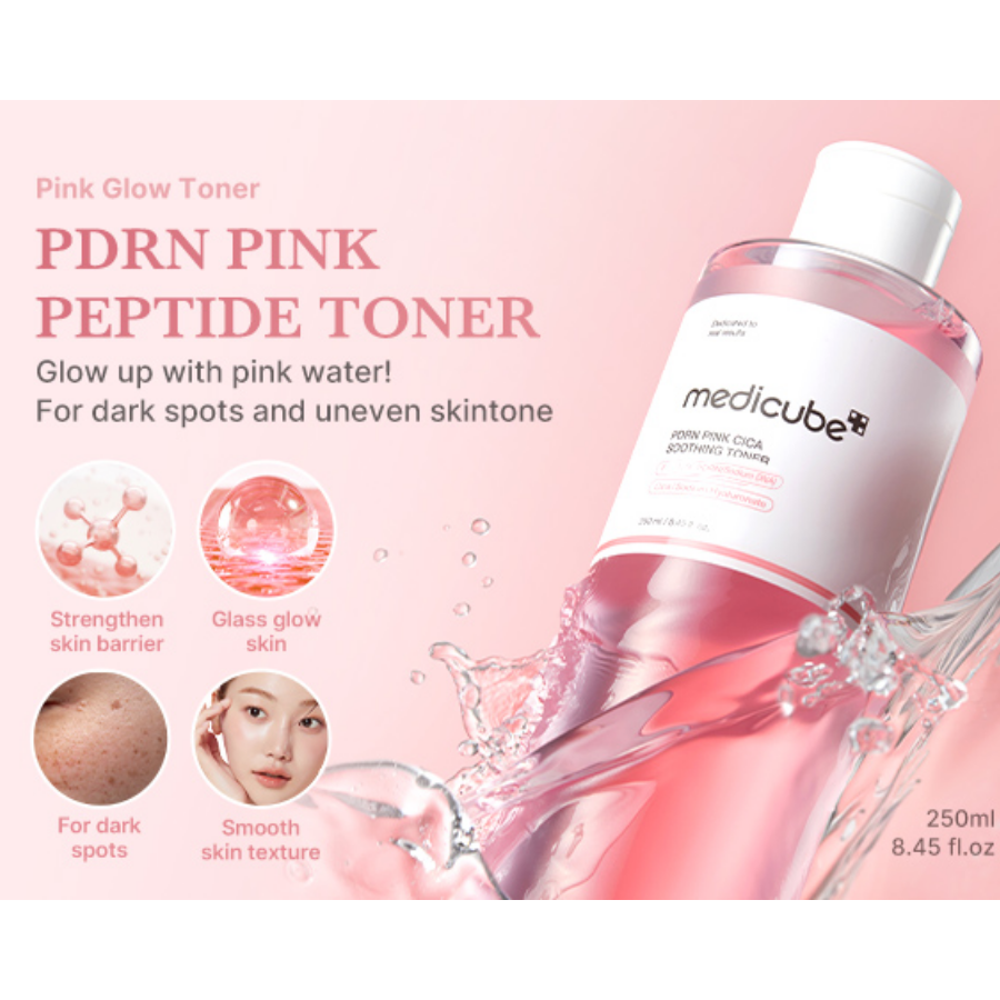 MEDICUBE | PDRN Pink CICA Soothing Toner - 250 ml