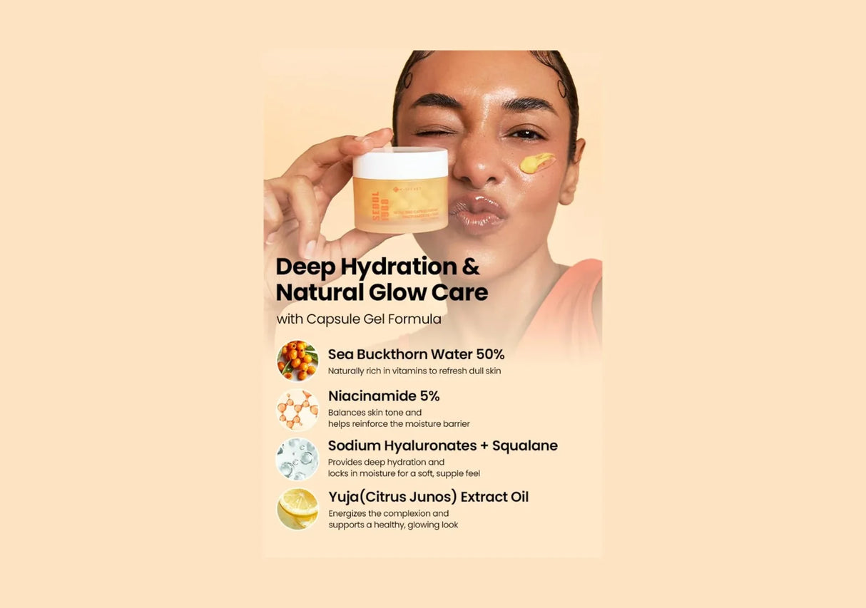 K-SECRET | Seoul 1988 Capsule Cream: Niacinamide 5% + Yuja - 50ml - InternationalCosmetic