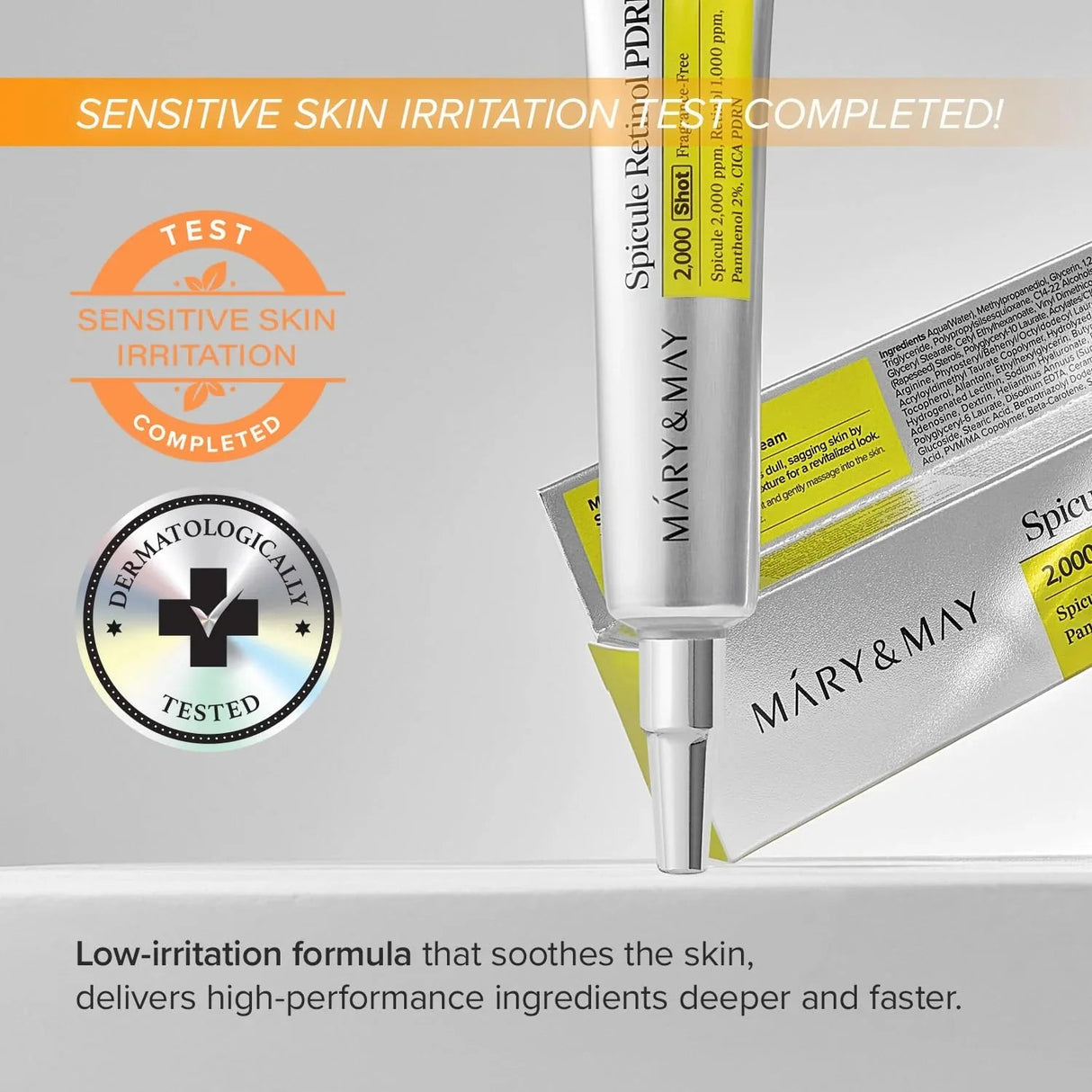 MARY&MAY | Spicule Retinol PDRN 2000 Shot Cream - 15gr - InternationalCosmetic
