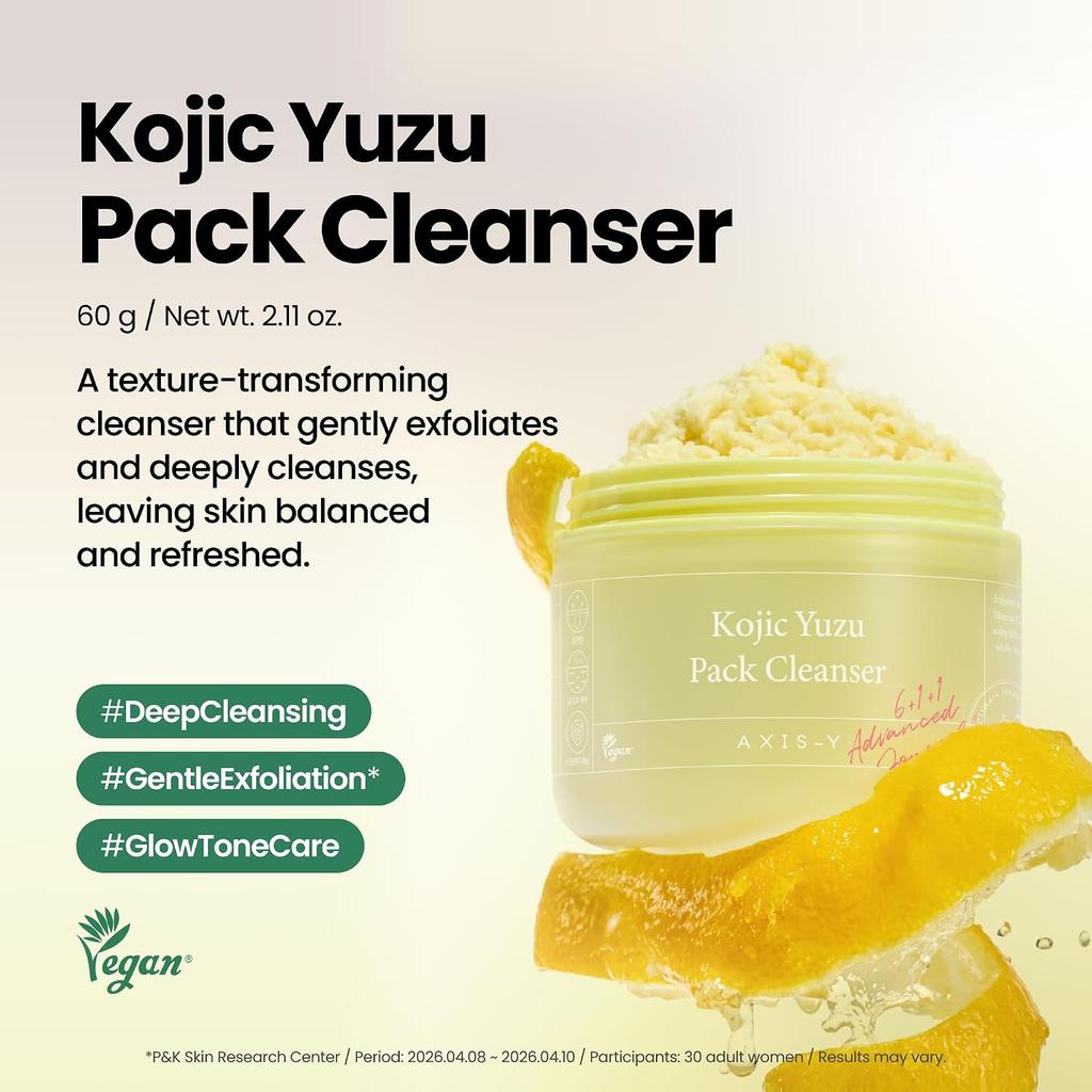 AXIS-Y | Kojic Yuzu Pack Cleanser - 60g