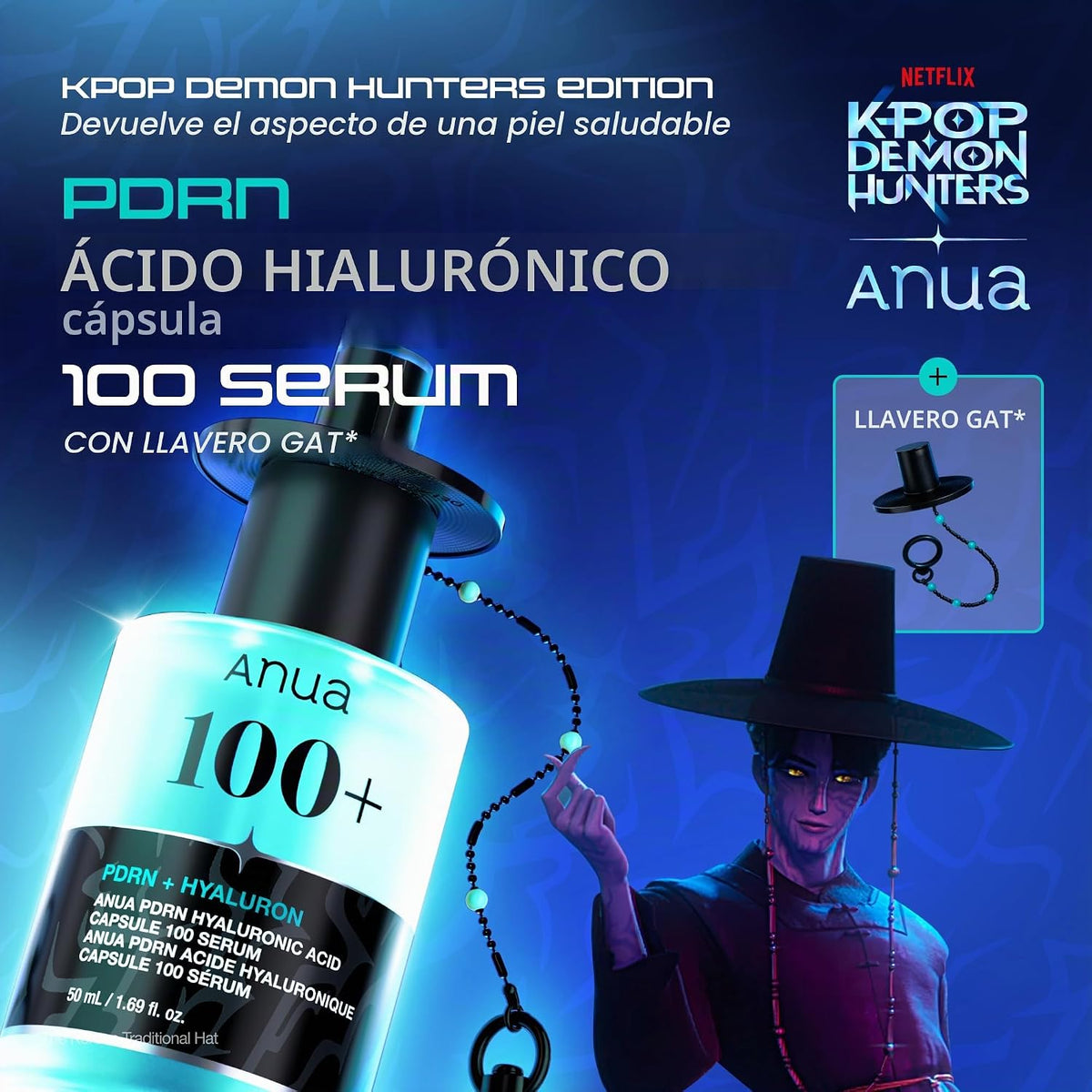 ANUA | PDRN Hyaluronic Acid Capsule 100 Serum K-Pop Demon Hunters - 50ml