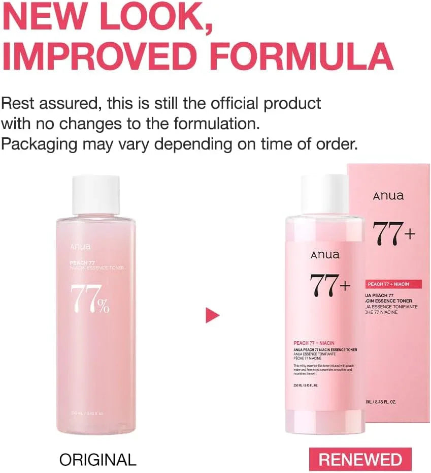 ANUA | Peach 77 Niacin Essence Toner - 250ml - InternationalCosmetic