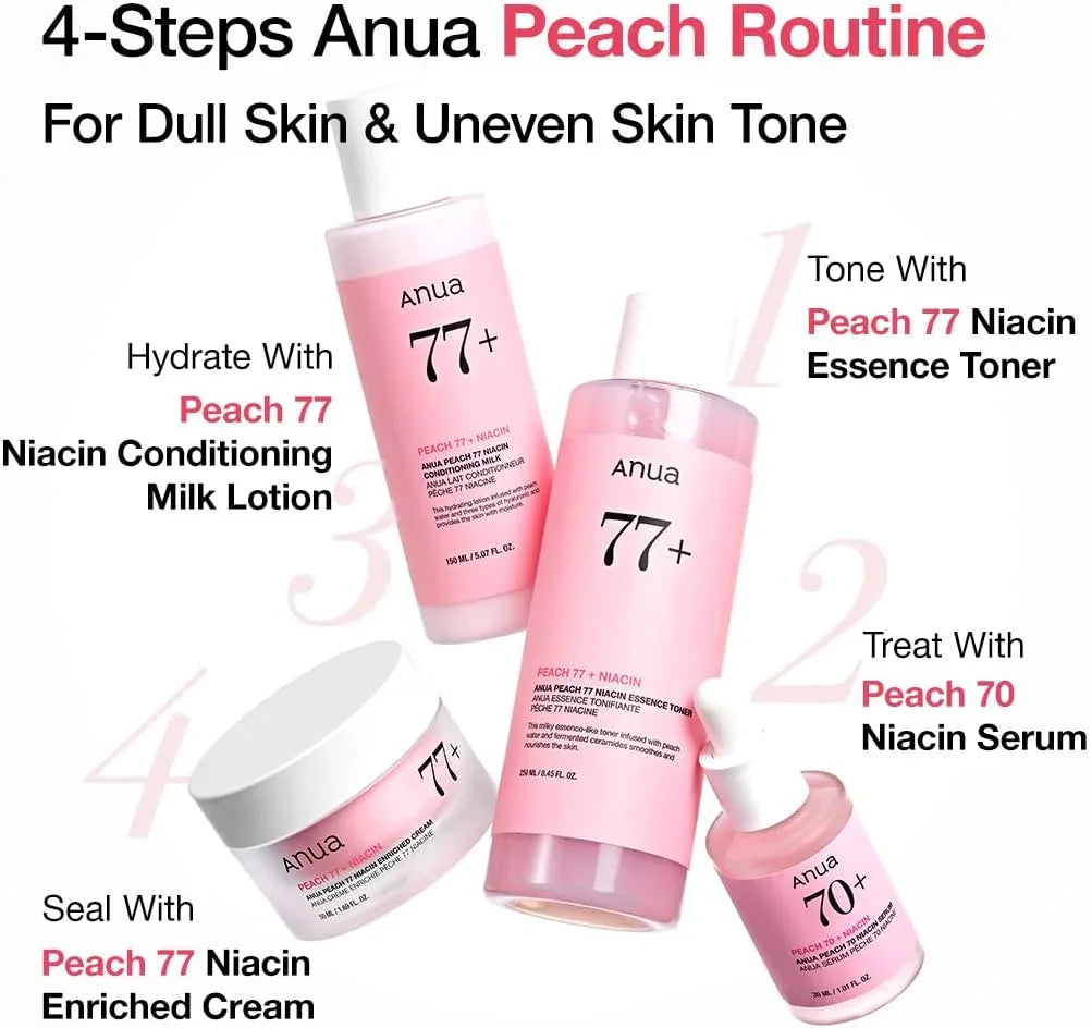 ANUA | Peach 77 Niacin Essence Toner - 250ml - InternationalCosmetic