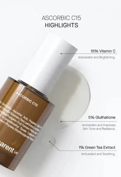 TRANSPARENT LAB | Ascorbic C15™ - 30ml - InternationalCosmetic