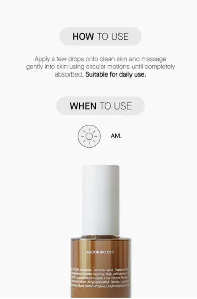 TRANSPARENT LAB | Ascorbic C15™ - 30ml - InternationalCosmetic