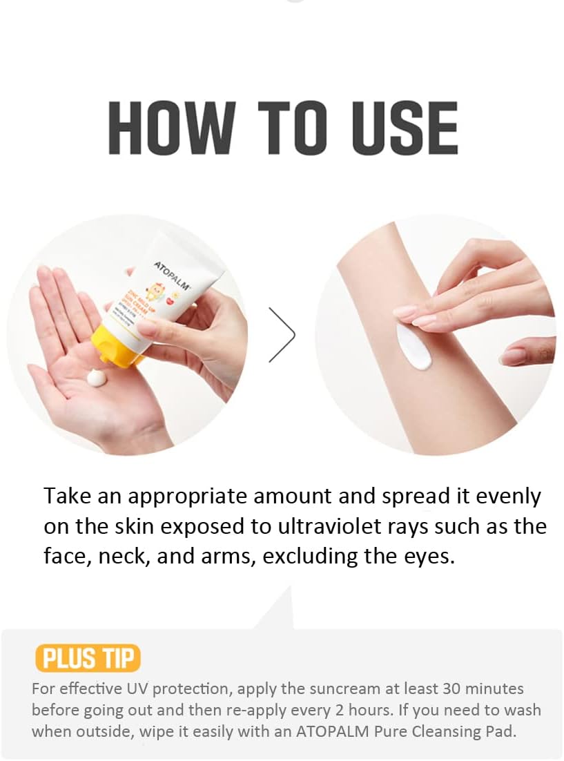 ATOPALM | Zinc Mild Up Sun Cream SPF50+ PA++++ - 65gr