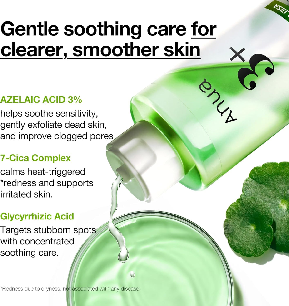 ANUA | Azelaic Acid 3 Cica Skin Clarifying Toner - 250ml