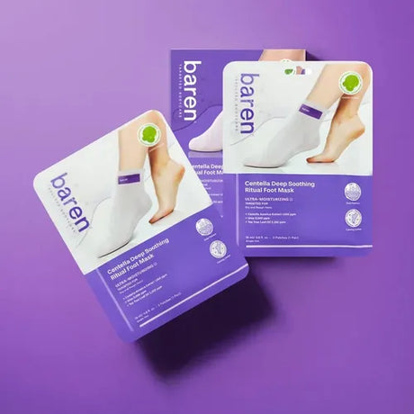 BAREN | Centella Deep Soothing Ritual Foot Mask - 3 pares