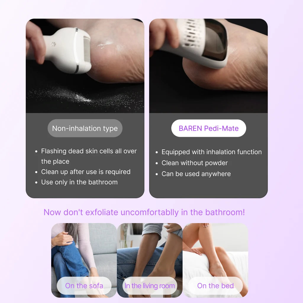 BAREN | Pedi Mate Dual Power Vacuum Electric Callus Remover