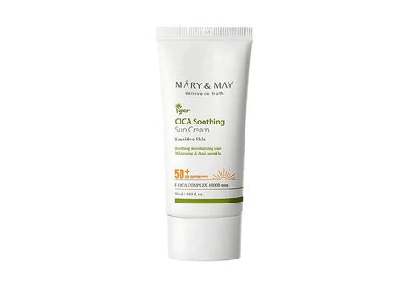 MARY & MAY | Vegan Cica Soothing Sun Cream SPF50+ - InternationalCosmetic