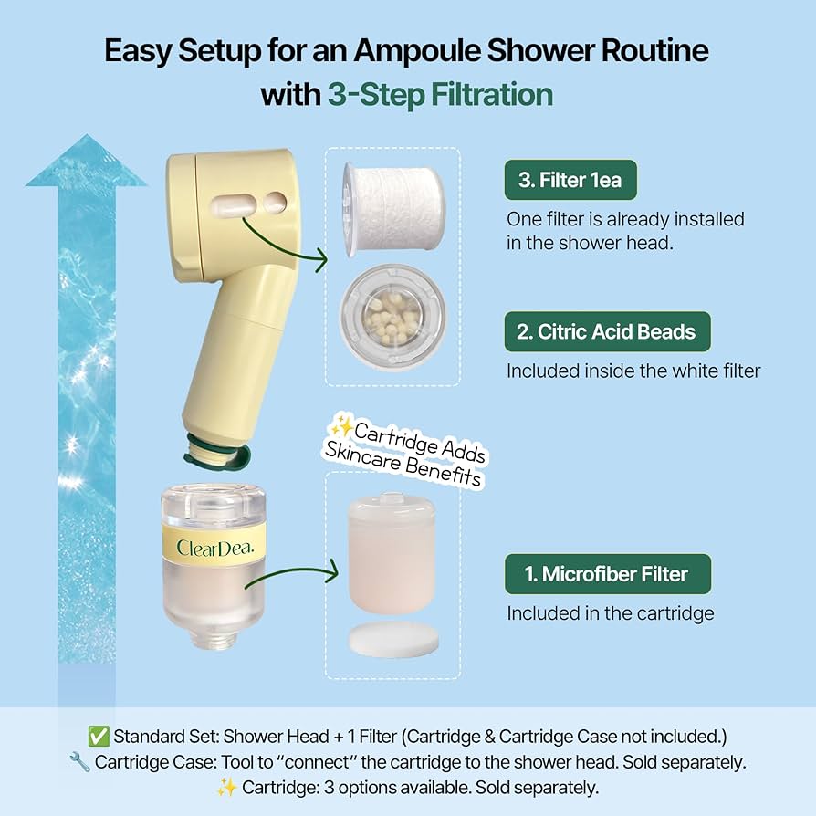 CLEARDEA. | Glow On and On Mucin & Collagen Shower Cartridge - 1ea