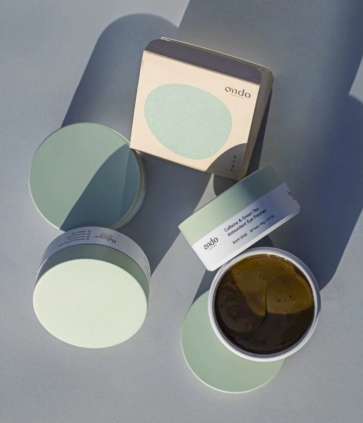 ONDO BEAUTY | Caffeine & Green Tea Antioxidant Eye Patches - 60 ud - InternationalCosmetic
