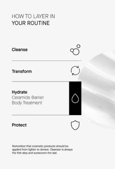 TRANSPARENT LAB | Ceramide Barrier Body Treatment - 400ml - InternationalCosmetic