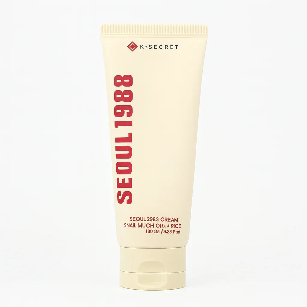 K-SECRET | Seoul 1988 Cream: Snail Mucin 93% + Rice - 100ml - InternationalCosmetic