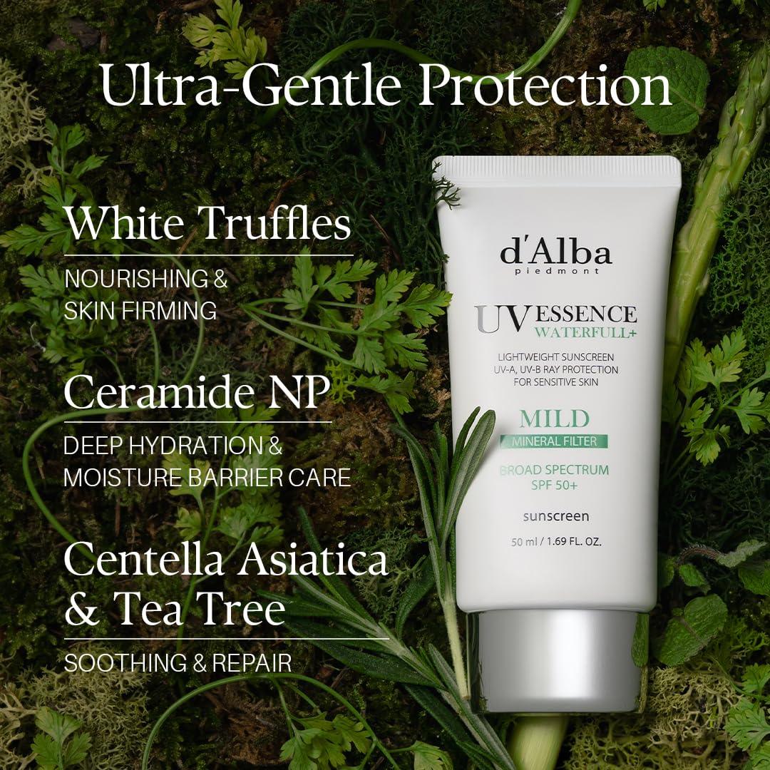 D'ALBA | Waterfull Mild Sunscreen SPF50+ PA++++ - 50ml - InternationalCosmetic