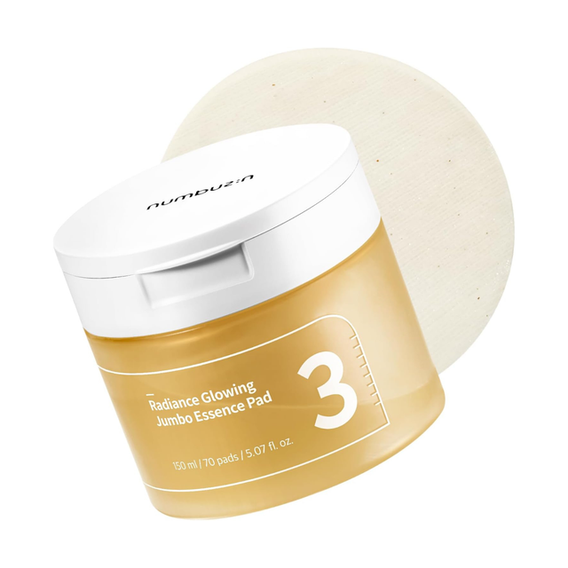 NUMBUZIN | No.3 Radiance Glowing Jumbo Essence Pad - 70 pads
