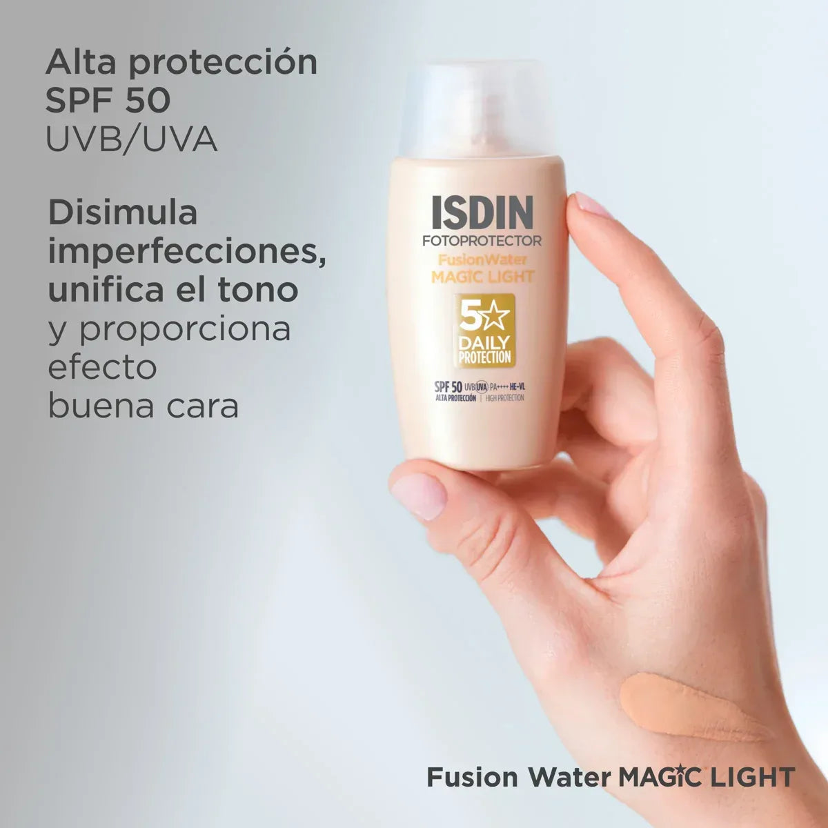 ISDIN | Fusion Water MAGIC Light SPF 50 - 50ml - InternationalCosmetic