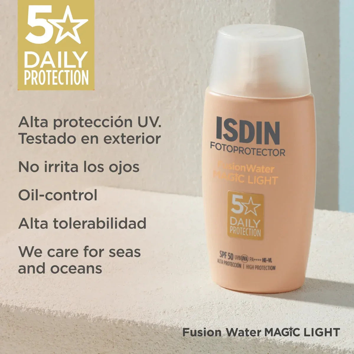 ISDIN | Fusion Water MAGIC Light SPF 50 - 50ml - InternationalCosmetic