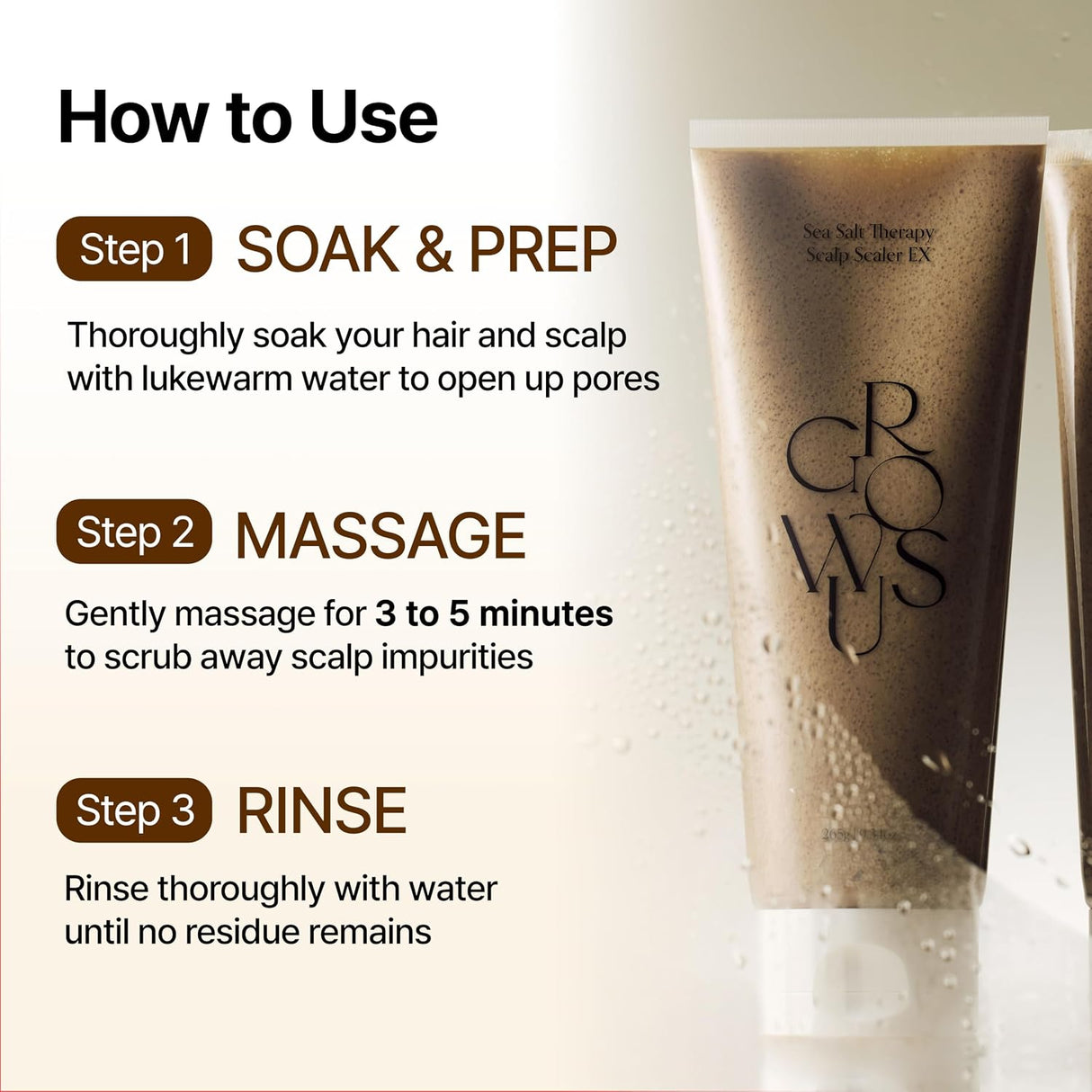 GROWUS | Sea Salt Therapy Scalp Scaler - 250ml