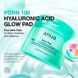 ANUA | PDRN 100 Hyaluronic Acid Glow Pads - 60ud - InternationalCosmetic