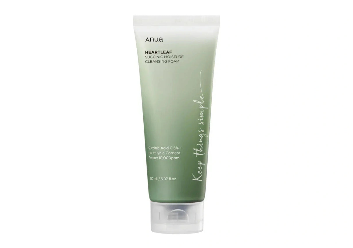 ANUA | Heartleaf Succinic Moisture Cleansing Foam - 150ml - InternationalCosmetic