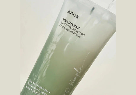 ANUA | Heartleaf Succinic Moisture Cleansing Foam - 150ml - InternationalCosmetic
