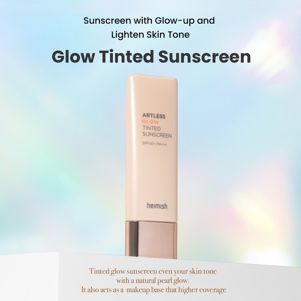 HEIMISH | Artless Glow Tinted Sunscreen SPF50+ - 40ml