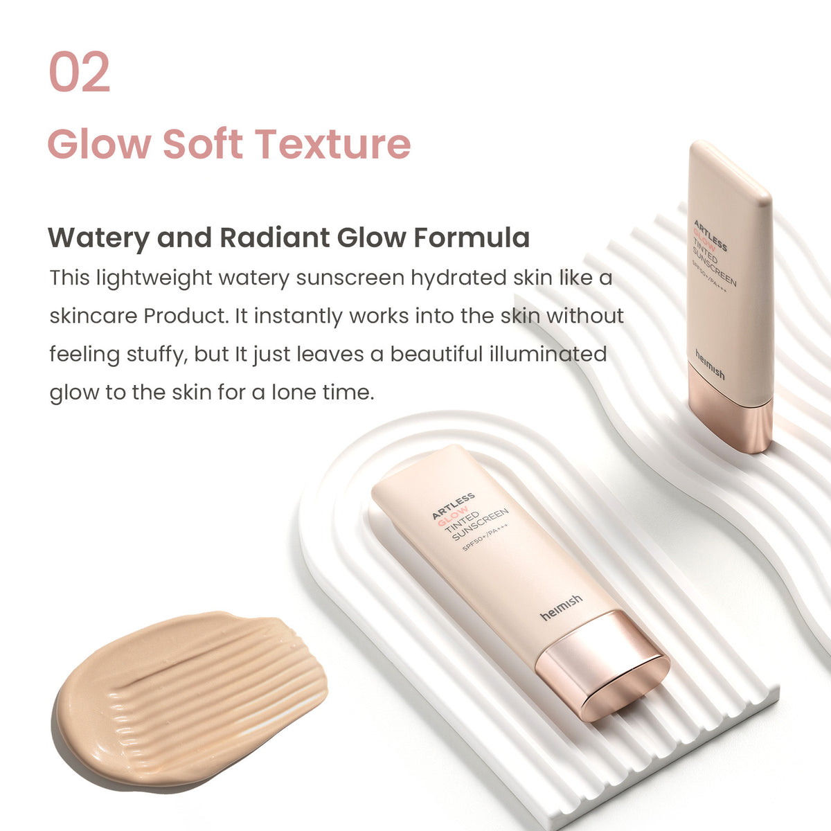 HEIMISH | Artless Glow Tinted Sunscreen SPF50+ - 40ml