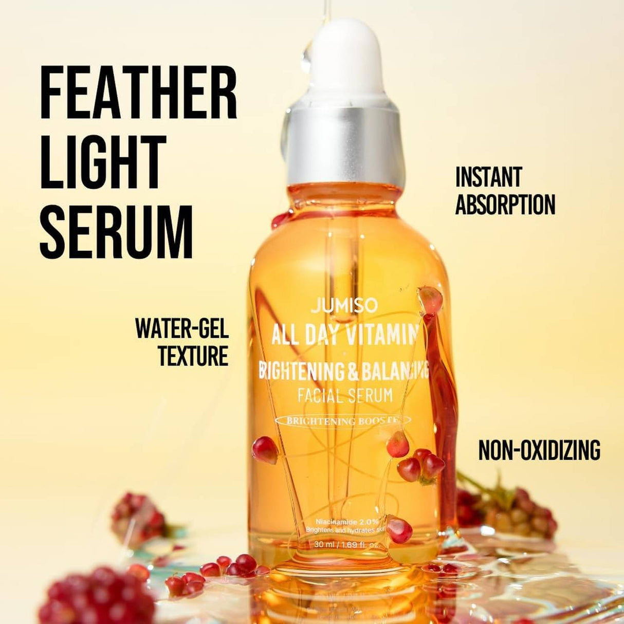 JUMISO | All Day Vitamin Brightening & Balancing Facial Serum - 50ml