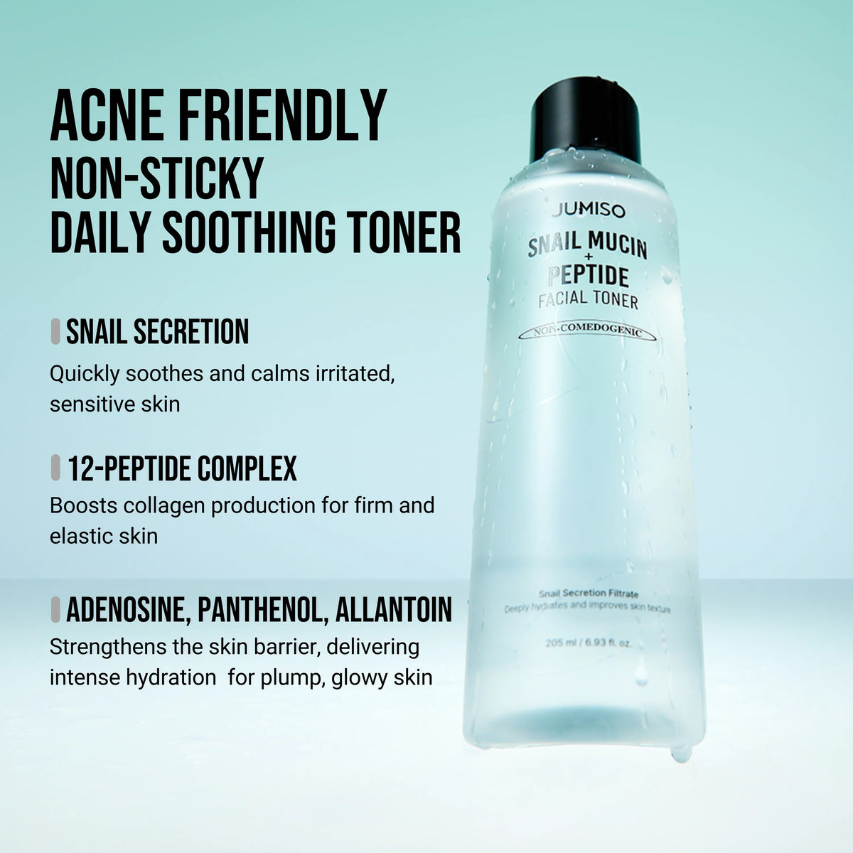 JUMISO | Snail Mucin + Peptide Facial Toner - 205ml