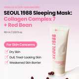 K-SECRET | Seoul 1988 Sleeping Mask – Collagen Complex 7 + Red Bean - 60ml