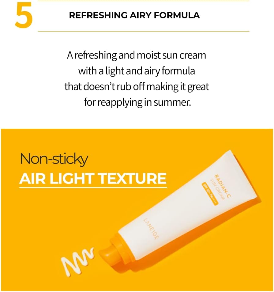 LANEIGE | Radian‑C Sun Cream SPF50+ - 50ml