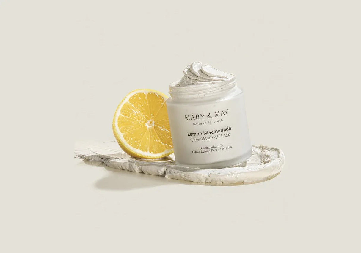 MARY & MAY | Lemon Niacinamide Glow Wash‑Off Pack - InternationalCosmetic