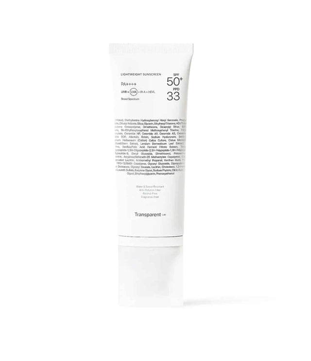 TRANSPARENT LAB | Lightweight Sunscreen SPF50+ - 100ml - InternationalCosmetic