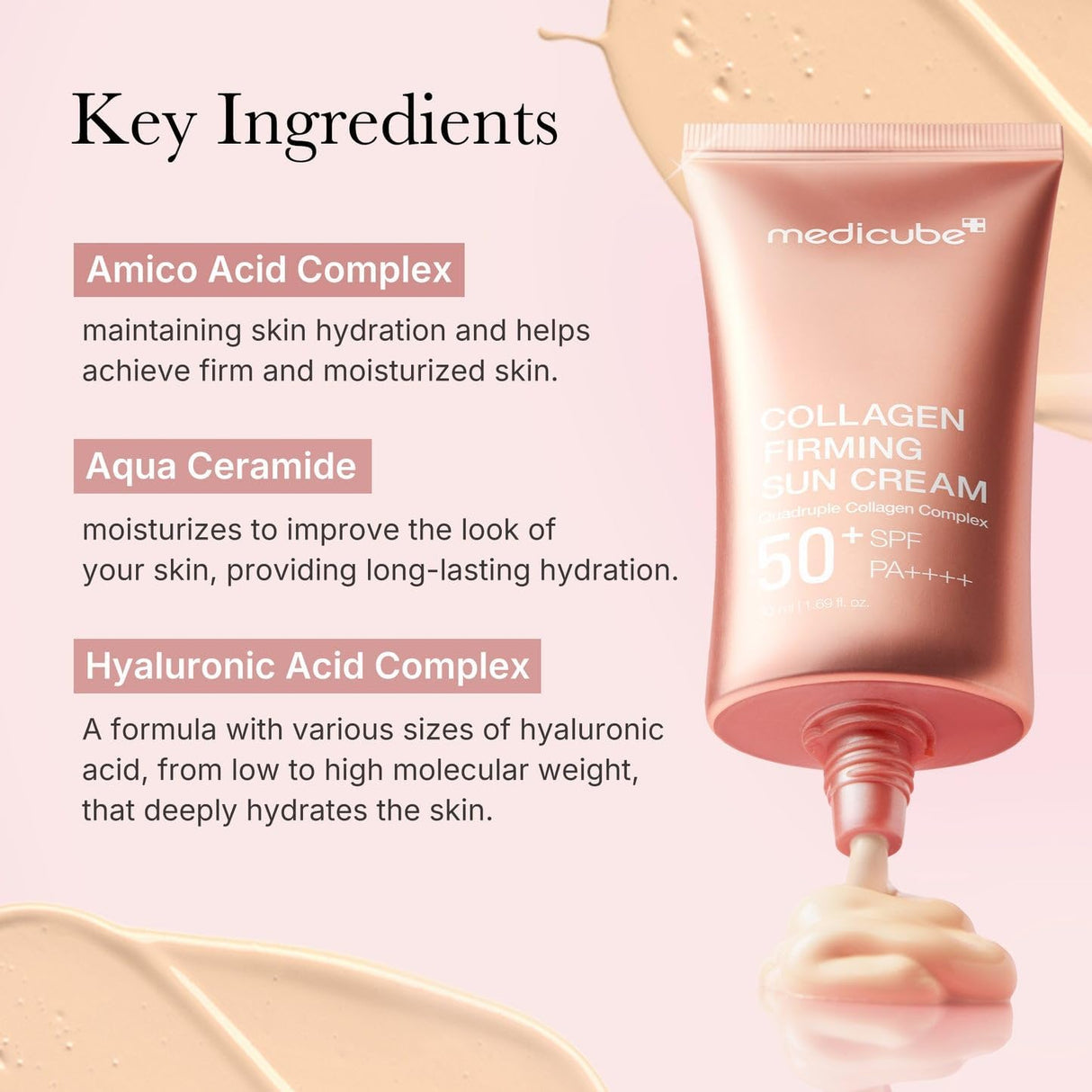 MEDICUBE | Collagen Firming Sun Cream SPF50+- 50ml