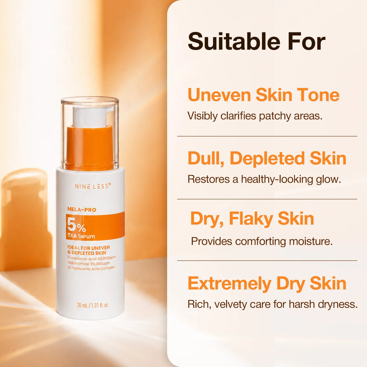NINELESS | MELA-PRO 5% TXA Serum - 30ml