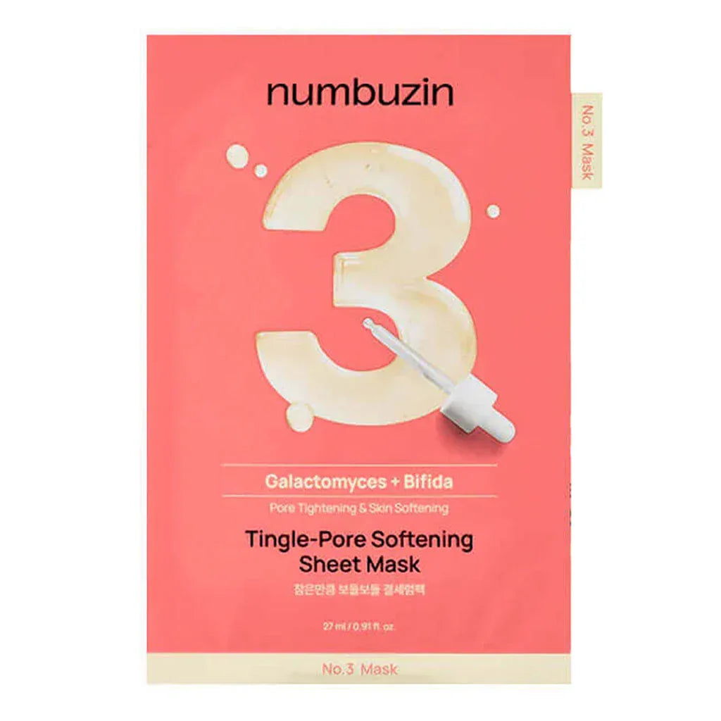 NUMBUZIN | No.3 Tingle-Pore Softening Sheet Mask - InternationalCosmetic