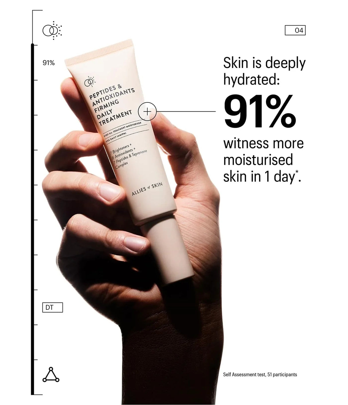ALLIES OF SKIN | Formato de Viaje Peptides & Antioxidants ADVANCED Firming Daily Treatment - 12ml - InternationalCosmetic