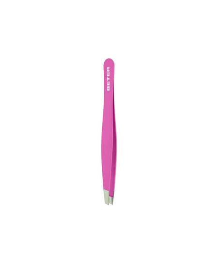 BETER | Pinza de Depilar Punta Oblicua Soft Touch Pequeña - InternationalCosmetic
