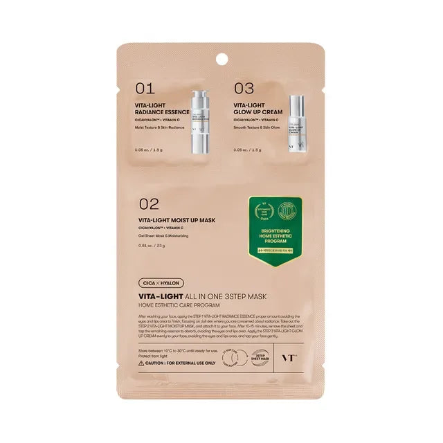 VT COSMETICS | Reedle Shot Vita-Light All-In-One 3 Step Mask - InternationalCosmetic