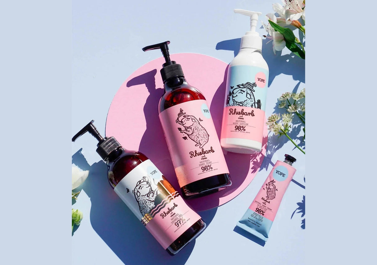 YOPE | Rhubarb and Rose Hand Cream - 50ml - InternationalCosmetic