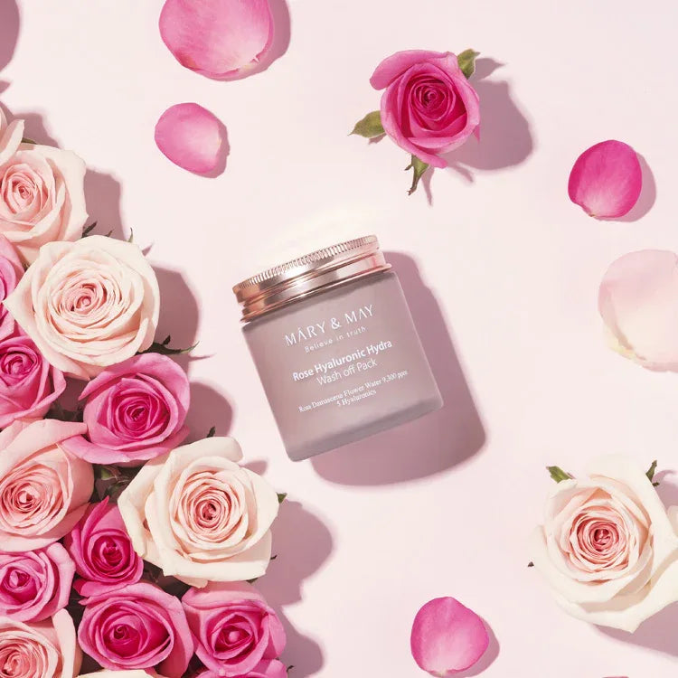 MARY & MAY | Rose Hyaluronic Hydra Wash‑Off Pack - InternationalCosmetic