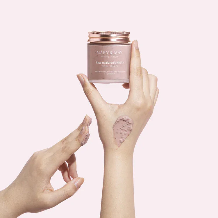 MARY & MAY | Rose Hyaluronic Hydra Wash‑Off Pack - InternationalCosmetic