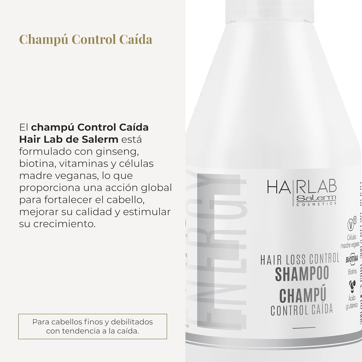 SALERM | Energy Champú Control Caída - 300ml